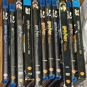 Buy10 Get1 FREE Harry Potter DVD/BluRay Collection INCL 3D Deathly Hollows 1 & 2